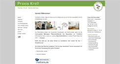 Desktop Screenshot of praxis-krell.de