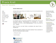 Tablet Screenshot of praxis-krell.de